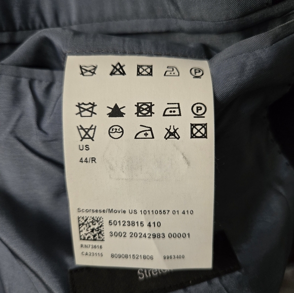 Hugo Boss Men's Scorsese Movie Blazer Black Size 44R - Picture 6 of 7